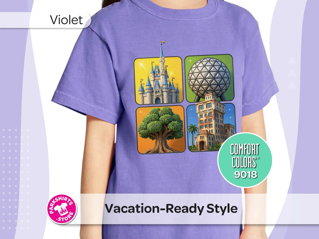 Disney World 4 Parks Youth Shirt, 4 Kids Tee, Magic Kingdom product image 5