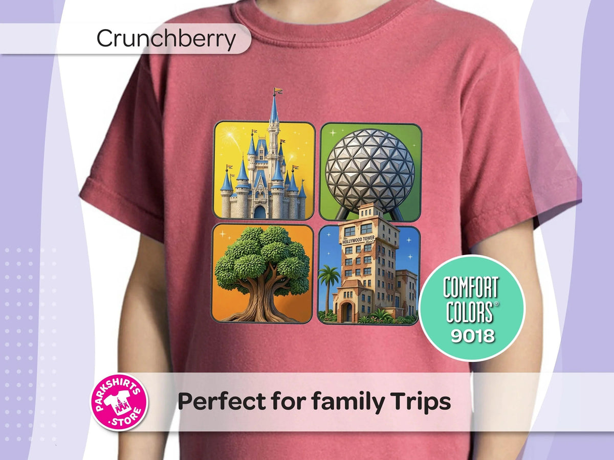 Disney World 4 Parks Youth Shirt, 4 Kids Tee, Magic Kingdom product image 6