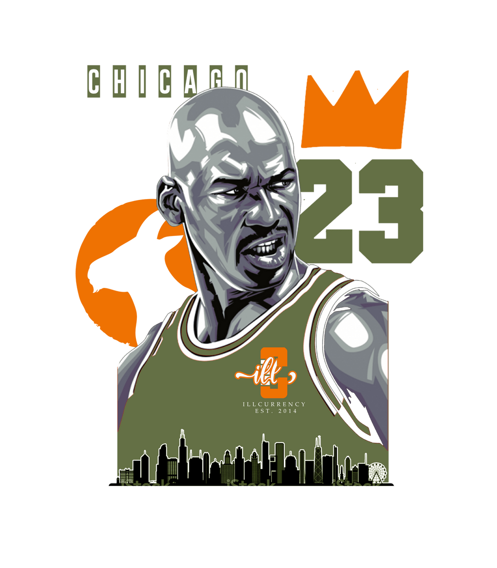 Air Jordan 5 “Olive” | illcurrency Grey T-Shirt (Chicago 23) product image 1