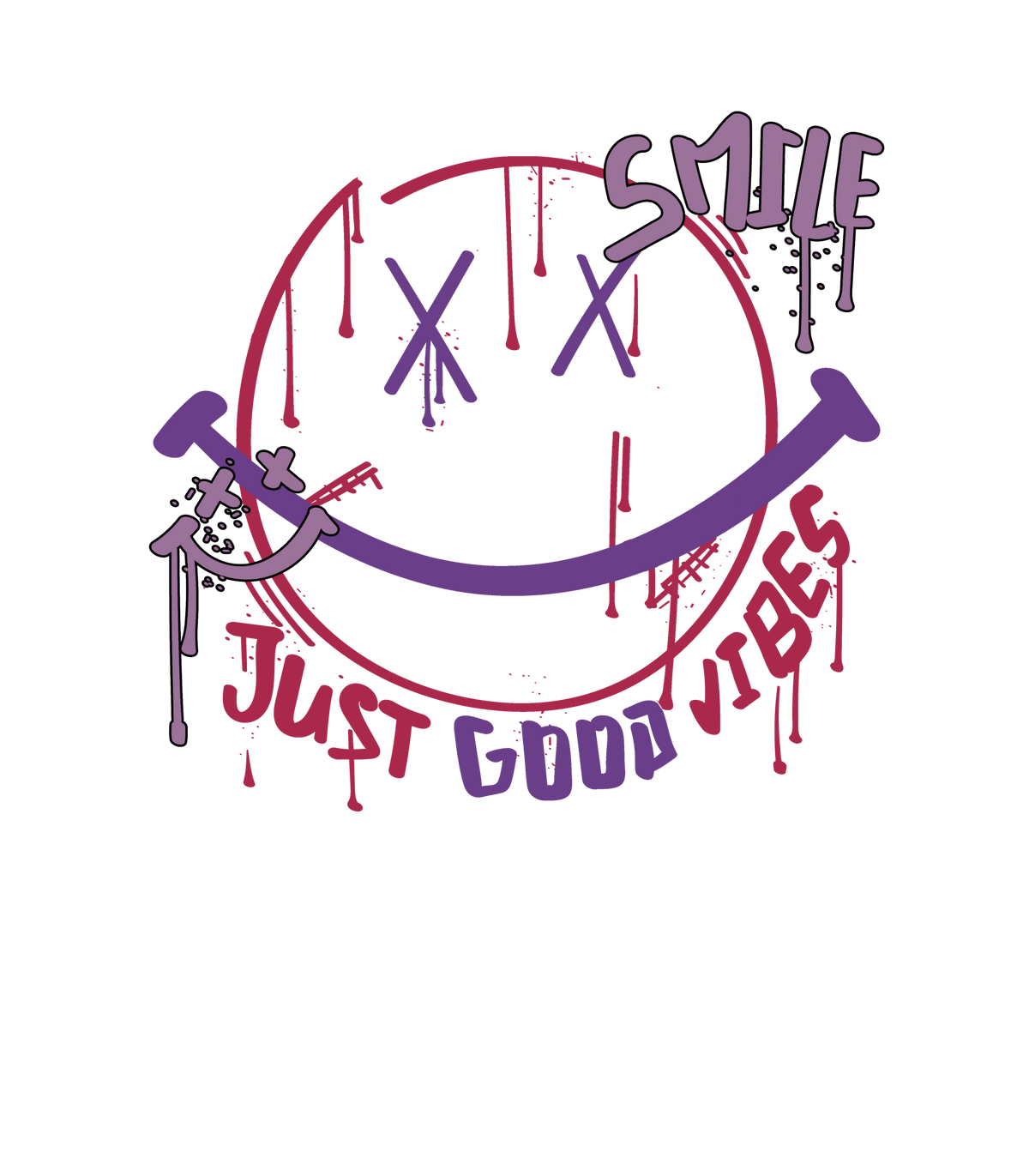 Nike Dunk Low “Plum” | illcurrency White T-Shirt (Smile) product image 1