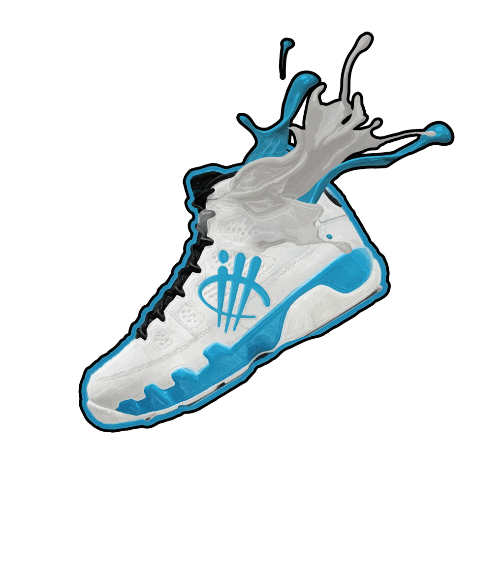 Air Jordan 9 “Powder Blue” | illcurrency White T-Shirt product image 1