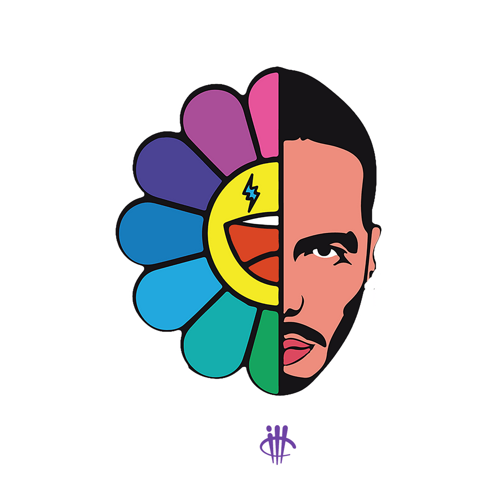 J Balvin x Air Jordan 3 Rio Black T-Shirt (J Flower) product image 1