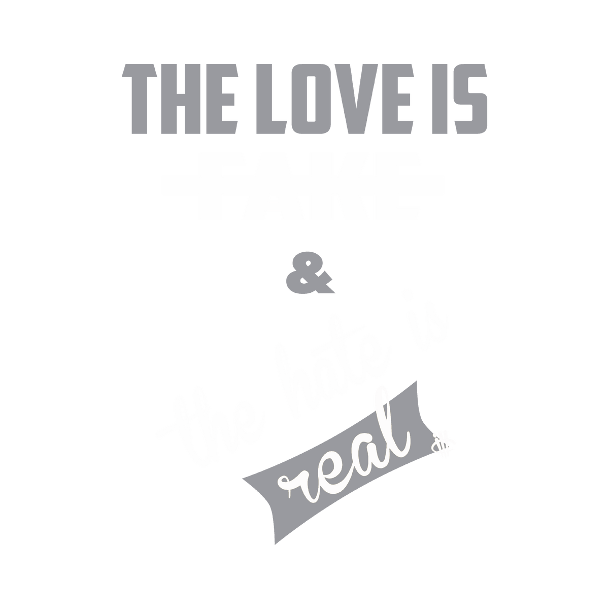 Air Jordan 1 Low OG Shadow Black T-Shirt (Love is Fake) product image 1