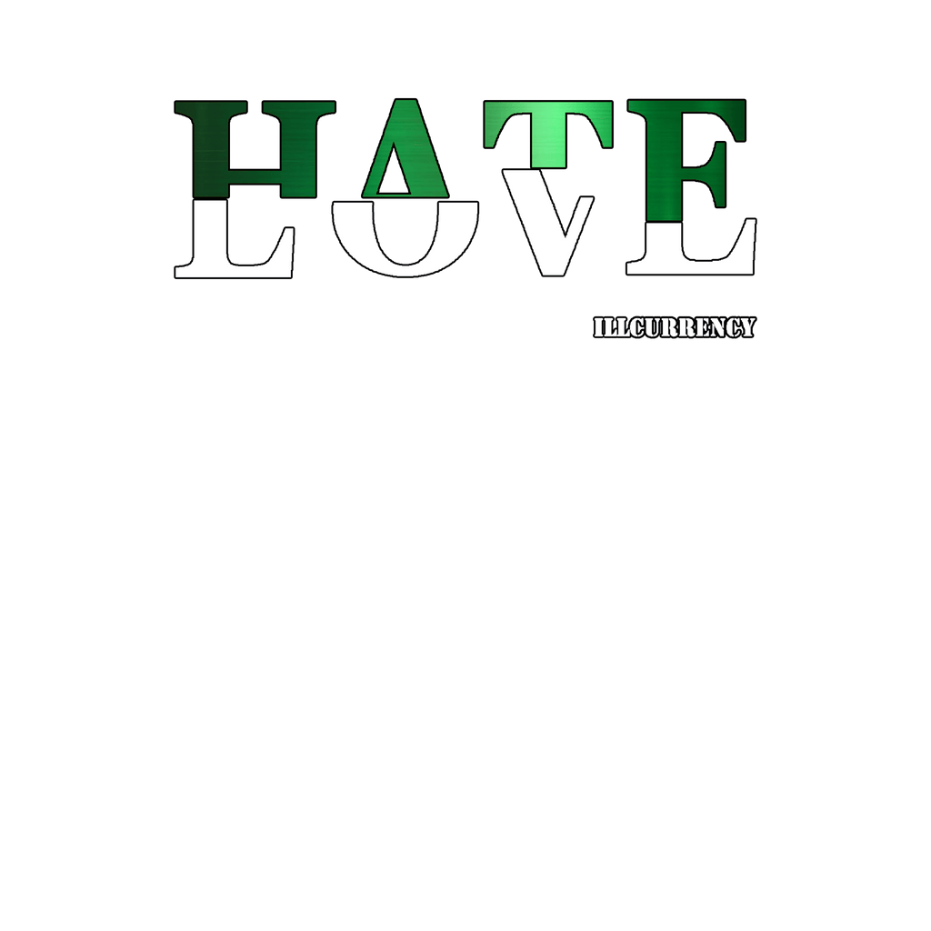 Air Jordan 4 Oxidized Green Black T-Shirt (Hate Love) product image 1