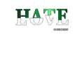 Air Jordan 4 Oxidized Green Black T-Shirt (Hate Love) product image 1