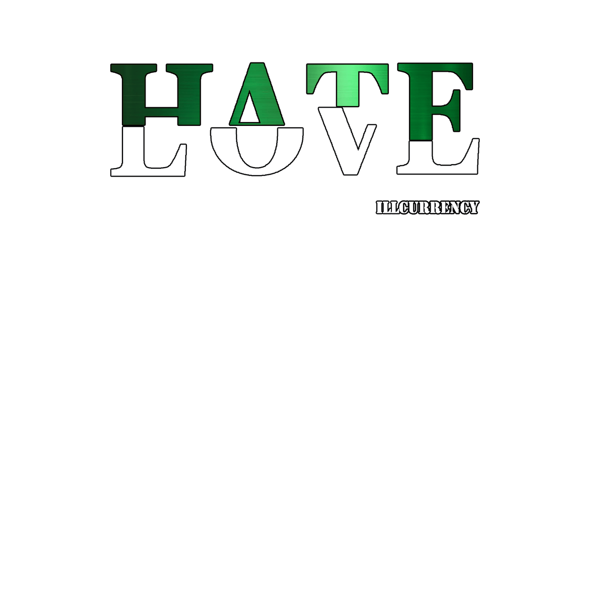 Air Jordan 4 Oxidized Green Black T-Shirt (Hate Love) product image 1