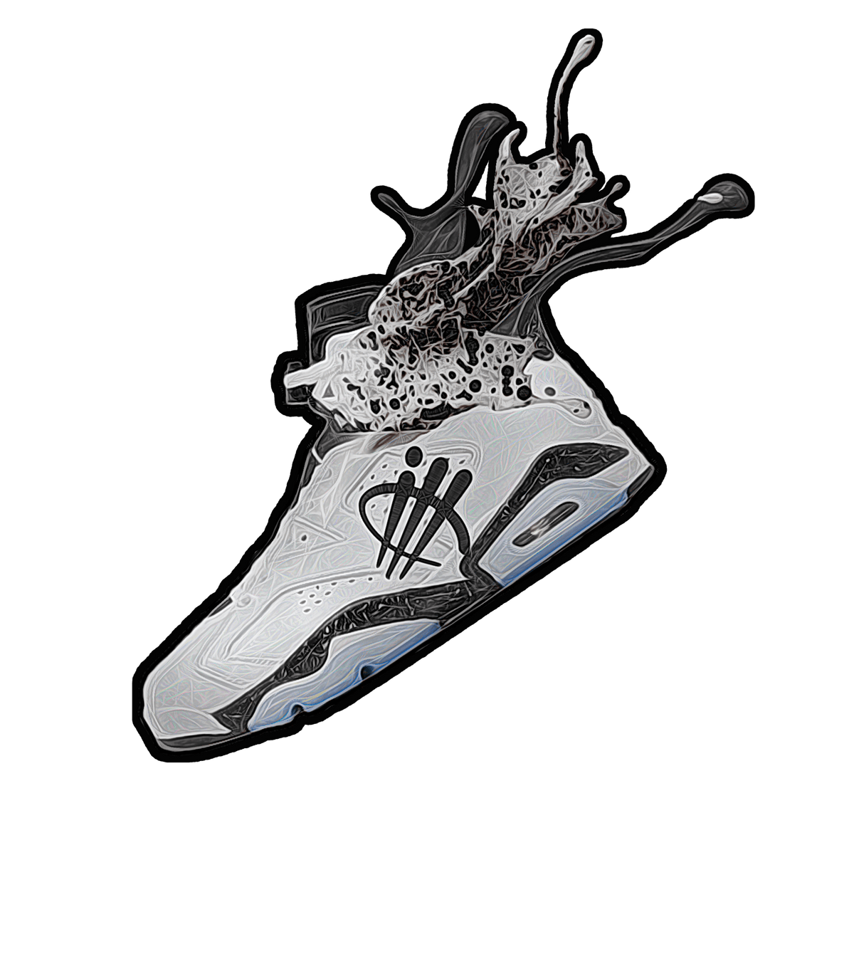 Air Jordan 6 Reverse Oreo White T-Shirt (SPLASH 6) product image 1