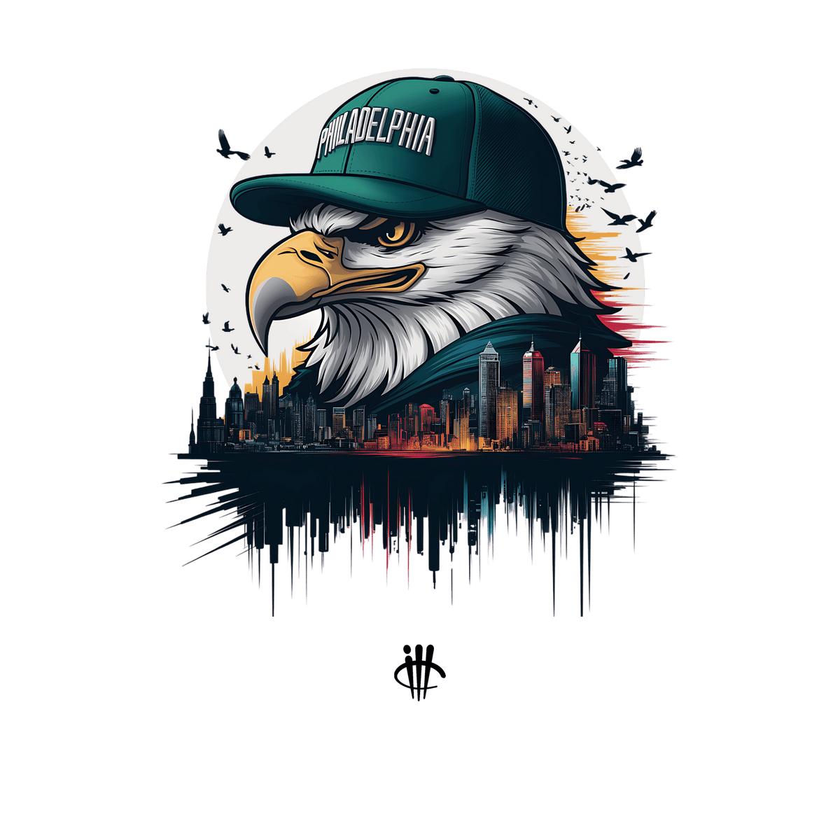 Nike Dunk Low Premium Philly Pine Green T-Shirt Skyline) product image 1