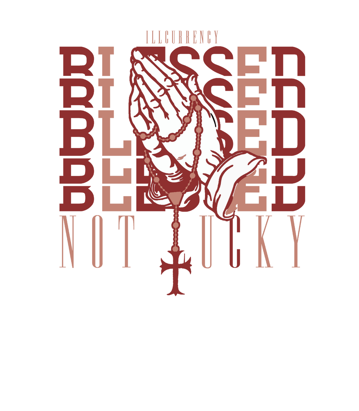 Air Jordan 13 Dune Red White T-Shirt (Blessed not lucky) product image 1