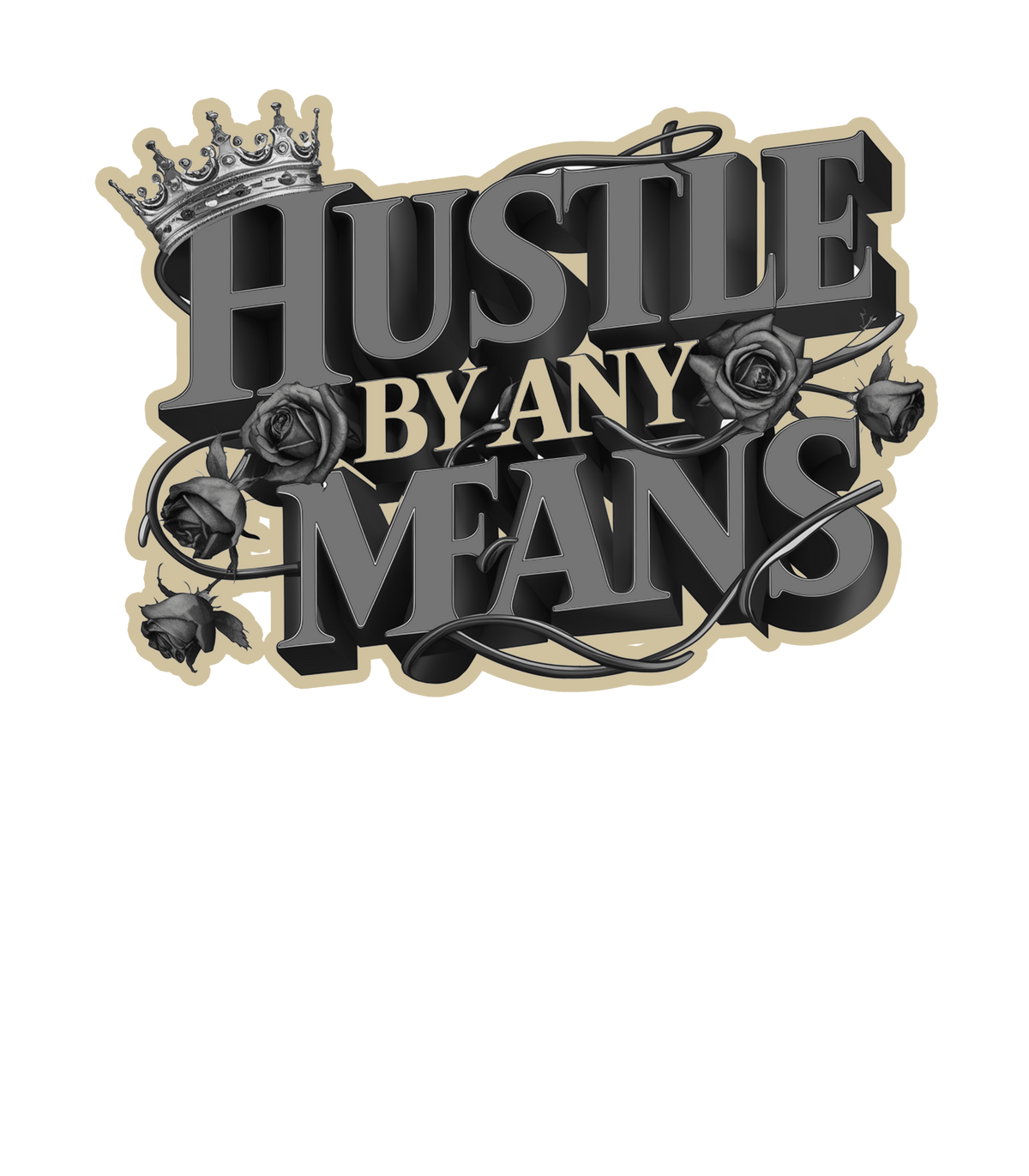 A Ma Maniere x Air Jordan 3 Black T-Shirt (Hustle By Any product image 1