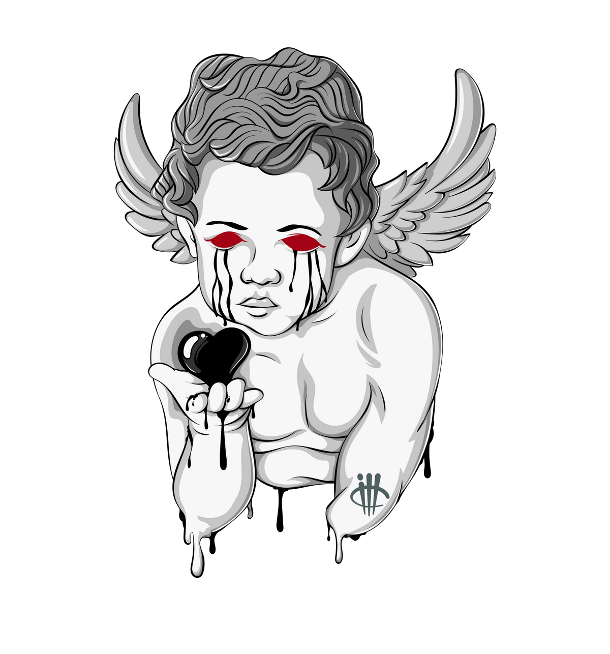 Air Jordan 3 Wings Pink T-Shirt (Dark Angel)| illcurrency product image 1