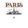 Air Jordan 4 Paris Olympics Grey T-Shirt Skyline) product image 1
