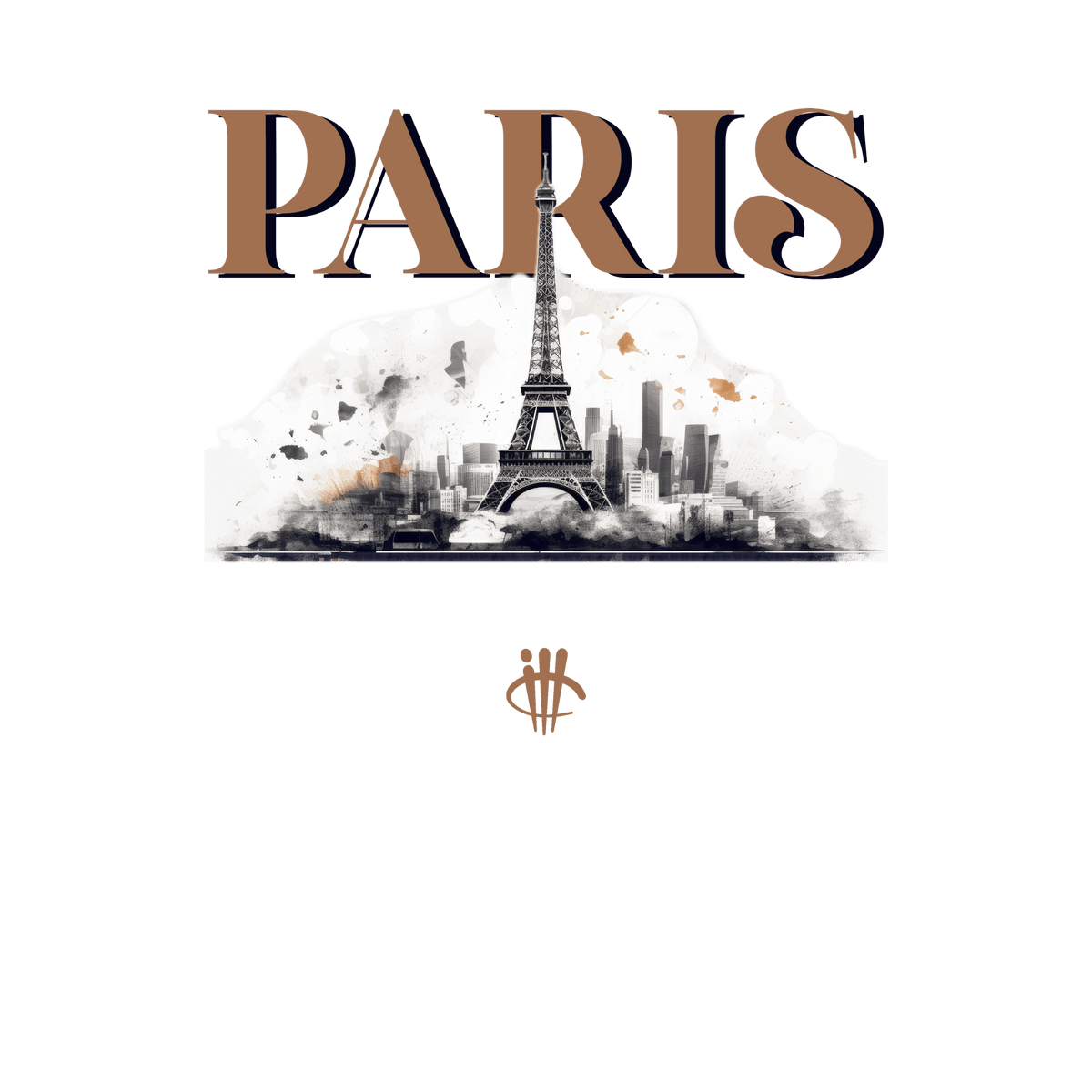 Air Jordan 4 Paris Olympics Grey T-Shirt Skyline) product image 1