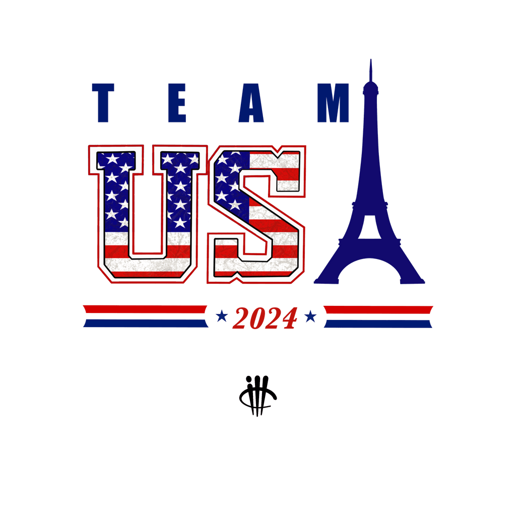 Air Jordan 4 Paris Olympics Grey T-Shirt (Team USA 2024) product image 1