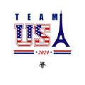Air Jordan 4 Paris Olympics Grey T-Shirt (Team USA 2024) product image 1