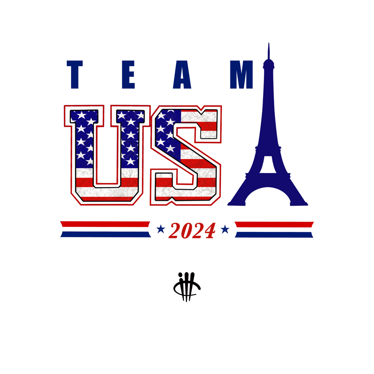 Air Jordan 4 Paris Olympics Grey T-Shirt (Team USA 2024) product image 1