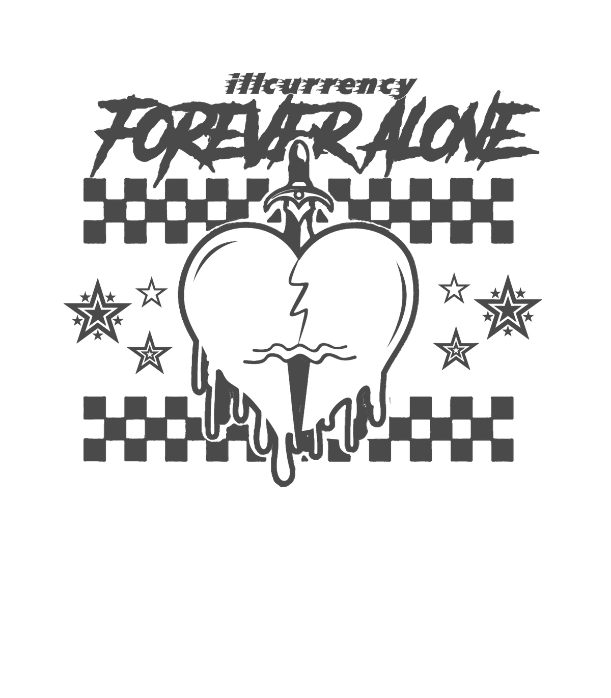 Air Jordan 4 Paris Olympics Grey T-Shirt (Forever Alone) product image 1