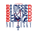 Air Jordan 6 Olympic White T-Shirt (Blessed not lucky) product image 1