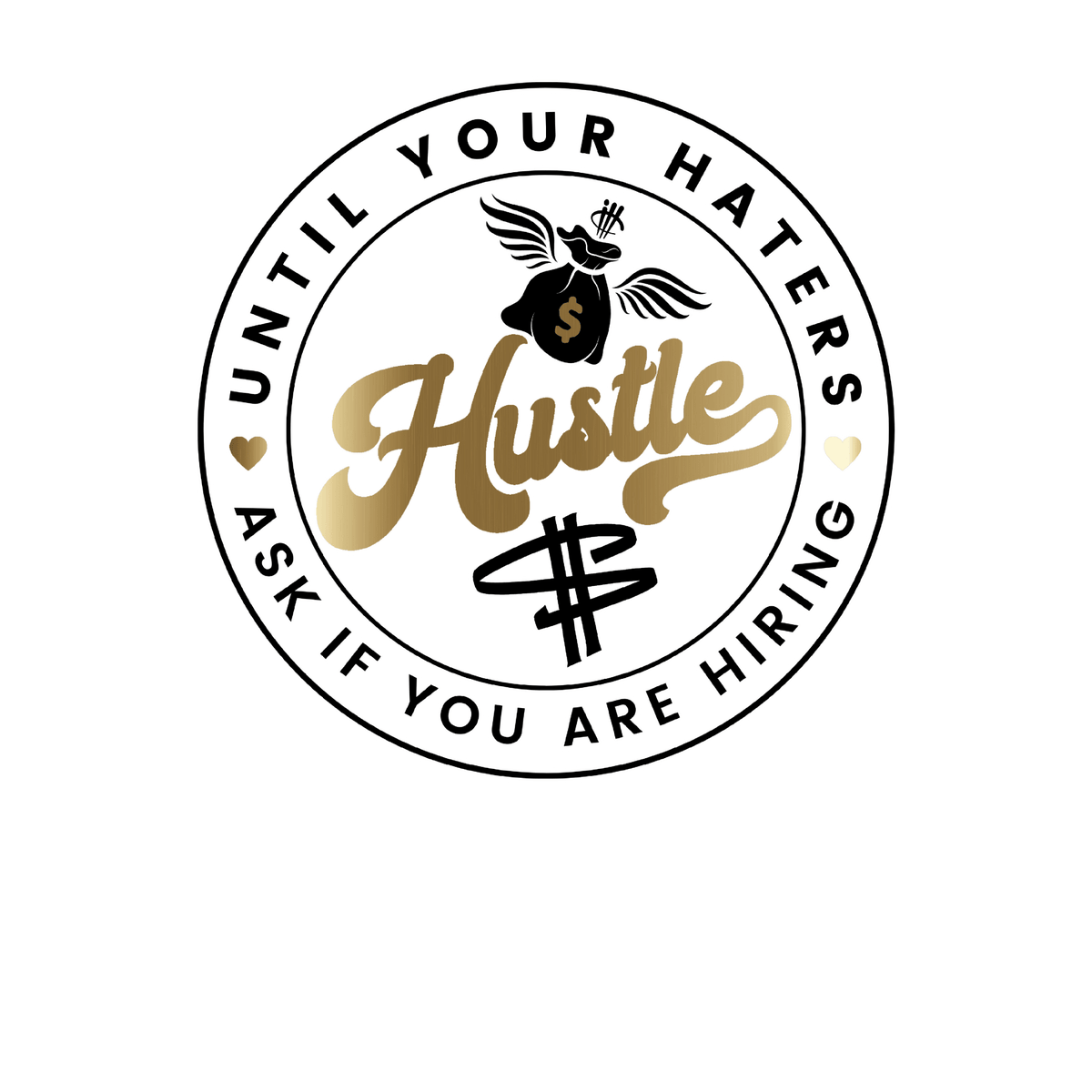 Air Jordan 1 High OG Metallic Gold Black T-Shirt (Haters product image 1