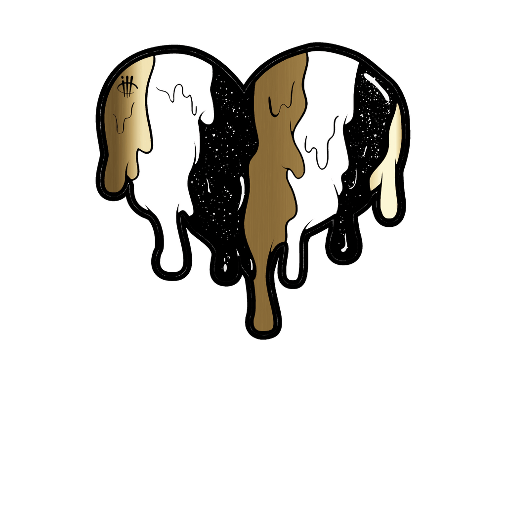 Air Jordan 1 High OG Metallic Gold Black T-Shirt (Heart) product image 1