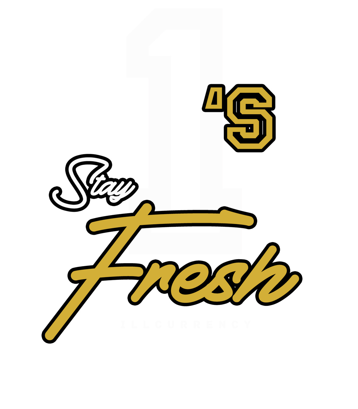 Air Jordan 1 High OG Metallic Gold Black T-Shirt (Stay product image 1