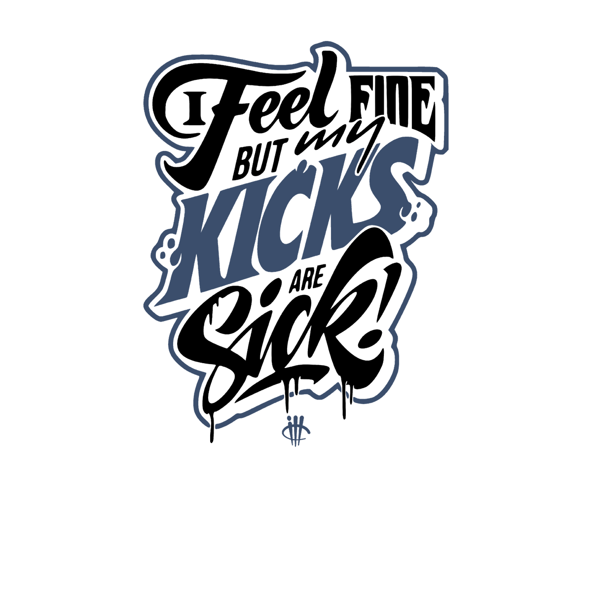 Air Jordan 11 Low Diffused Blue White T-Shirt (Kicks Are product image 1