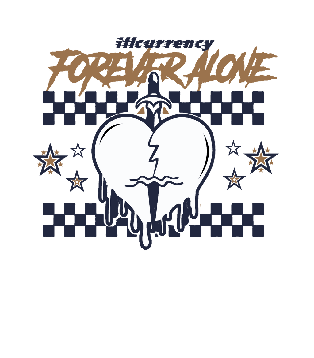 Air Jordan 13 Midnight Navy White T-Shirt (Forever Alone) product image 1