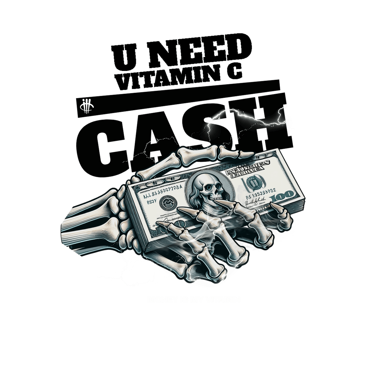 Air Jordan 4 White Thunder T-Shirt (U NEED VITAMIN C) product image 1