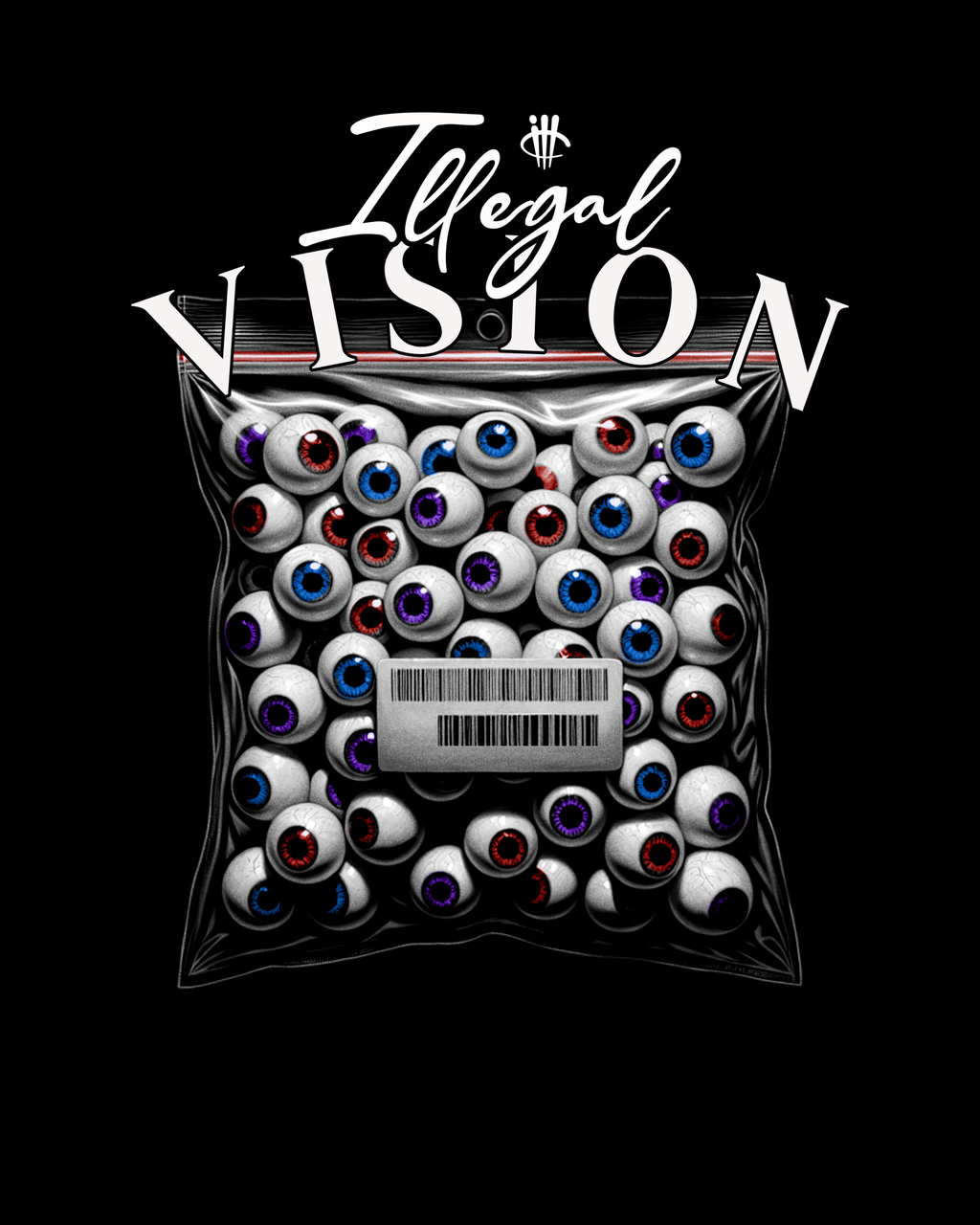 Air Jordan 4 White Thunder Black T-Shirt (illegal vision) product image 1