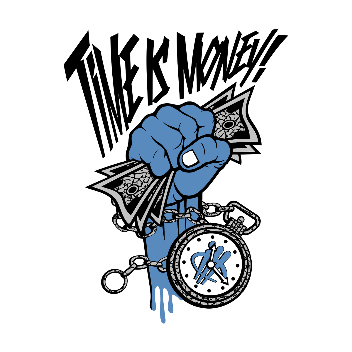 Air Jordan 17 Low University Blue Carolina T-Shirt (Time Is product image 1