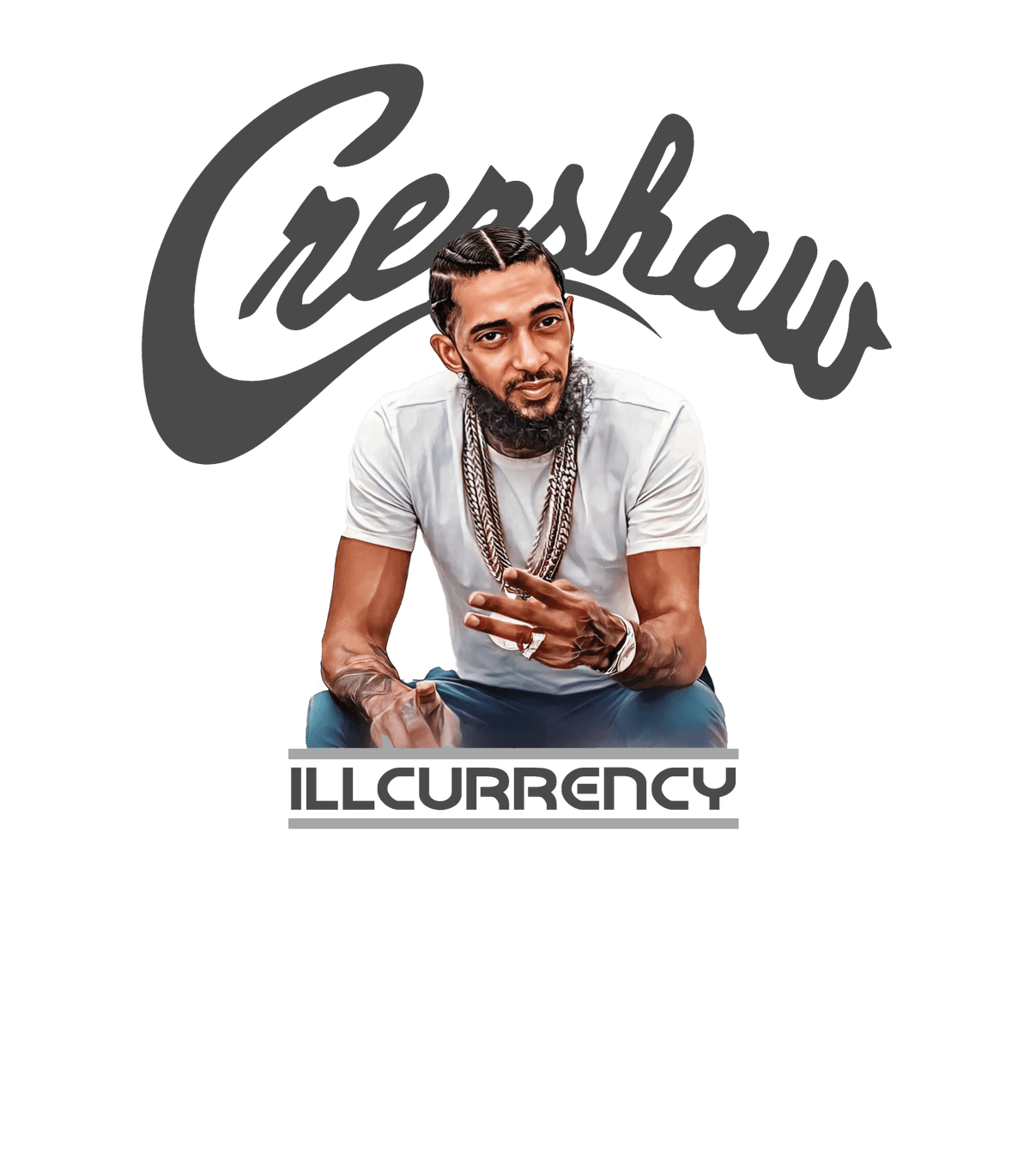 Air Jordan 3 Cement Grey White T-Shirt (Crenshaw) product image 1