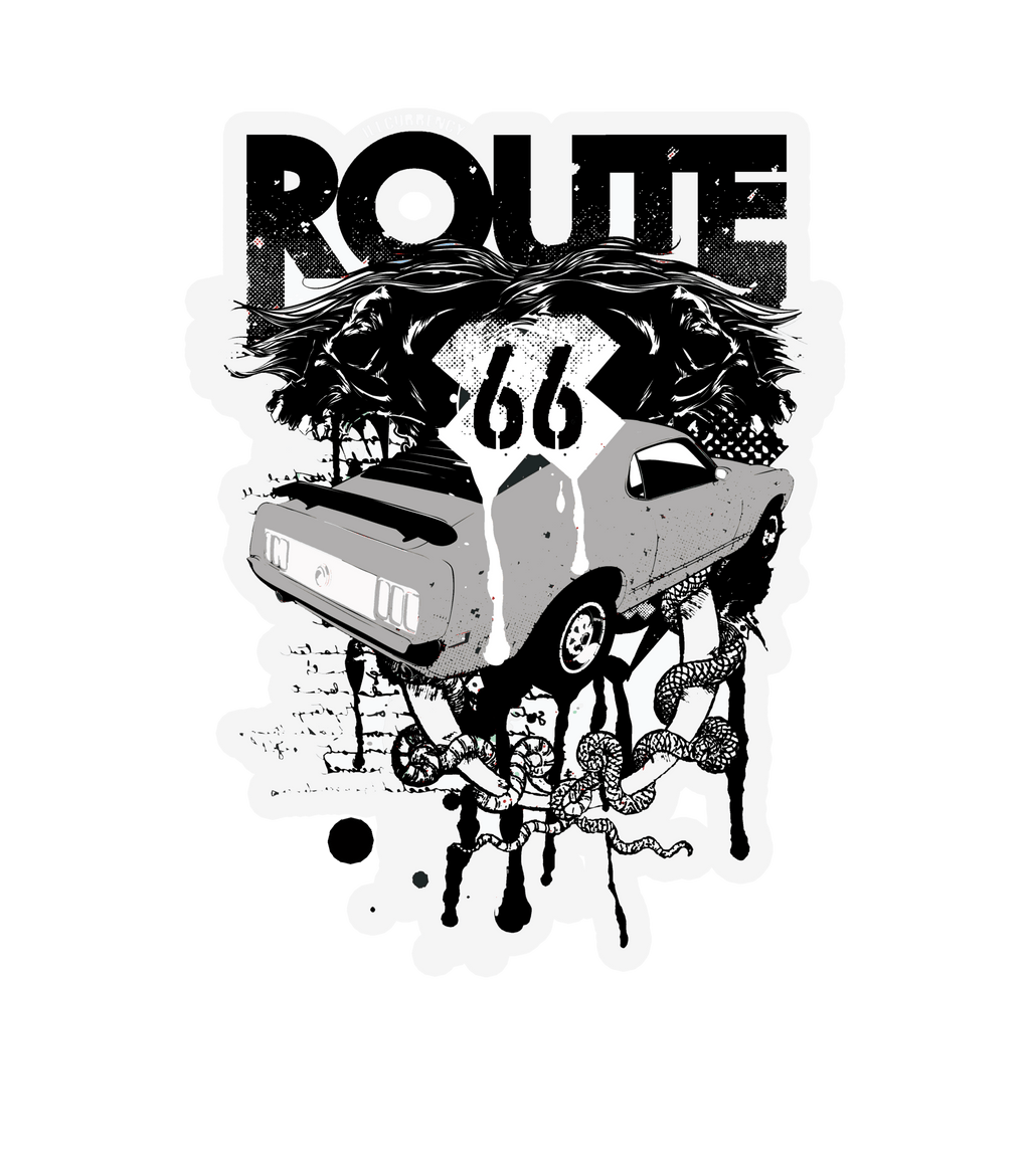 Air Jordan 1 High OG Midnight Navy Blue T-Shirt (Route 66 product image 1