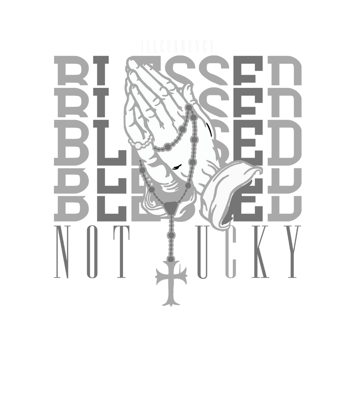 Air Jordan 12 Black/Wolf Grey Black T-Shirt (Blessed not product image 1