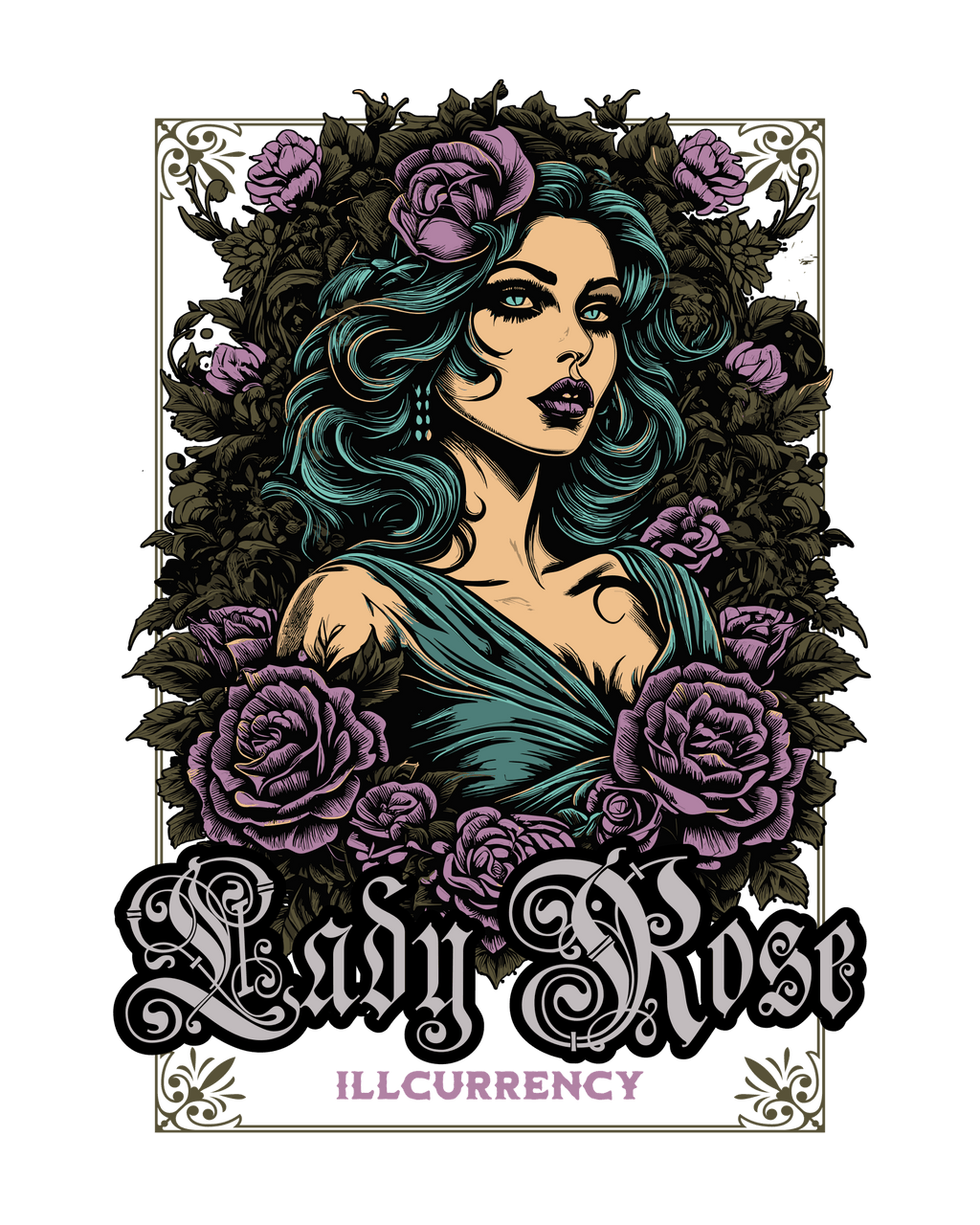 Air Jordan 4 WMNS Orchid Black T-Shirt (Lady Rose) product image 1