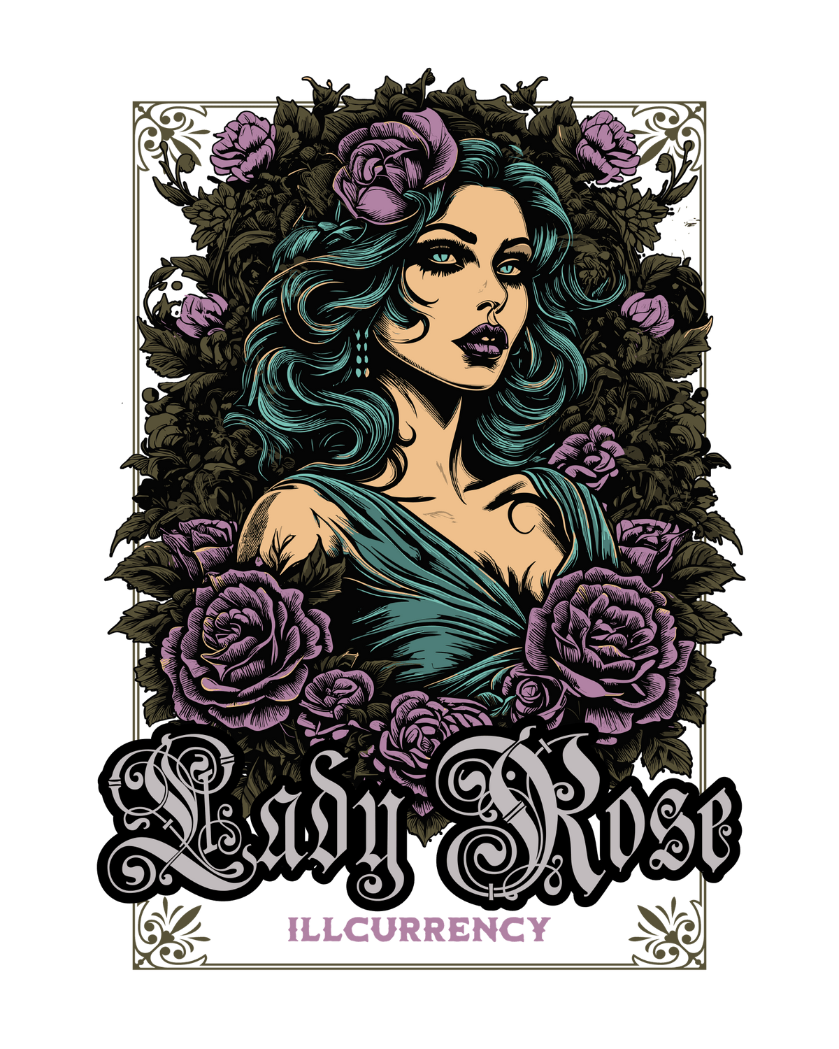 Air Jordan 4 WMNS Orchid Black T-Shirt (Lady Rose) product image 1