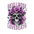 Air Jordan 4 WMNS Orchid Black T-Shirt (Skull Rose) product image 1