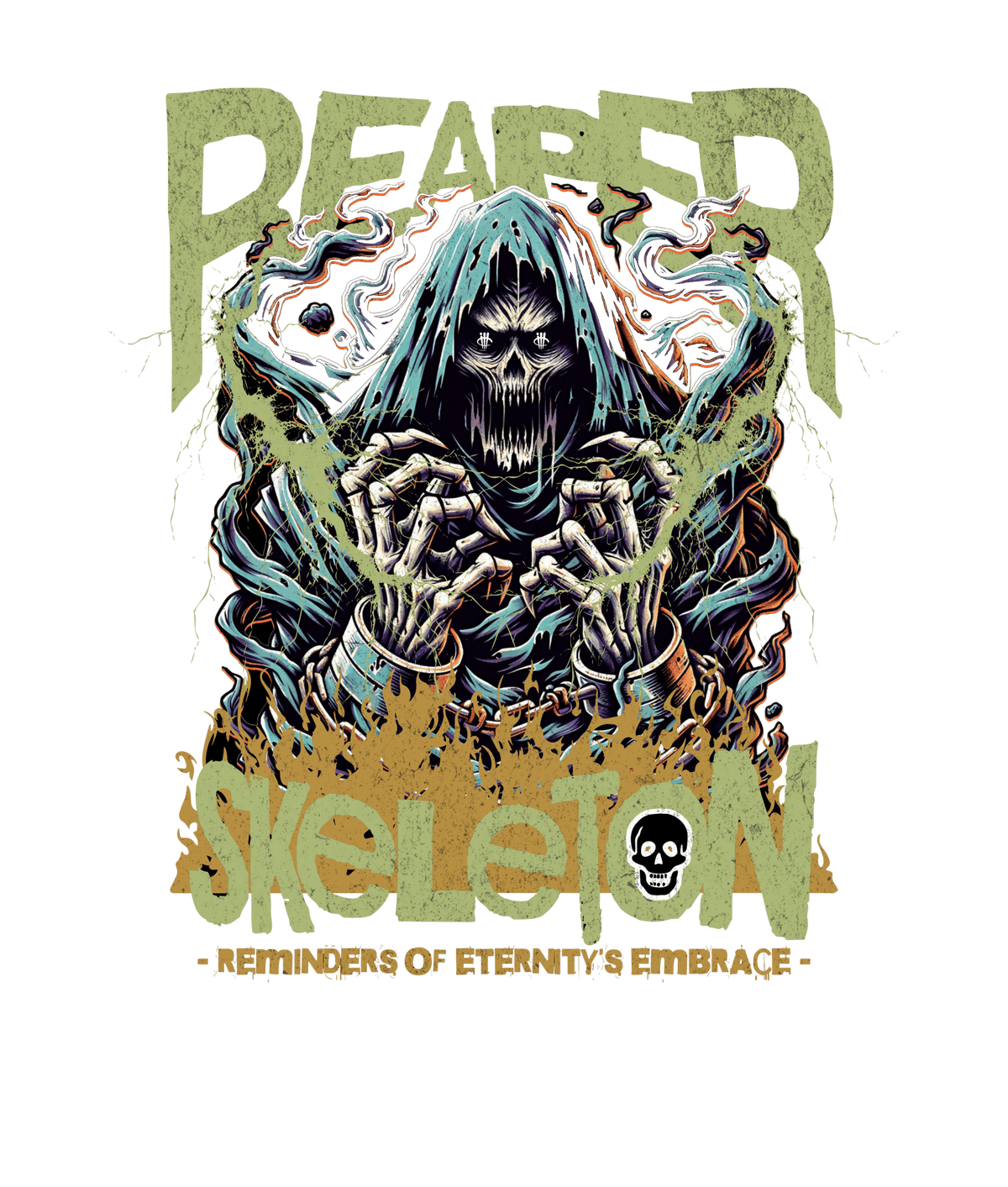 Nike Dunk Low Halloween Skull Black T-Shirt (Grim Reaper) product image 1