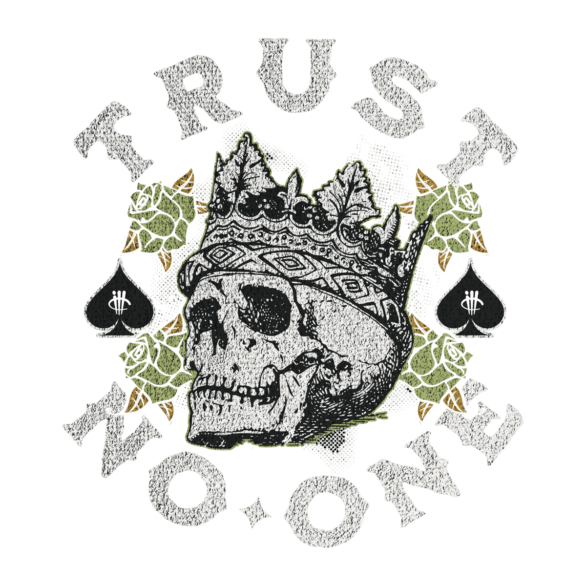 Nike Dunk Low Halloween Skull Black T-Shirt (TRUST NO ONE) product image 1