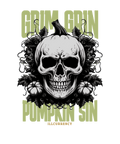 Nike Dunk Low Halloween Skull Black T-Shirt (Pumpkin product image 1