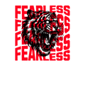 Air Jordan 11 Bred Velvet Black T-Shirt (Fearless Tiger) product image 1