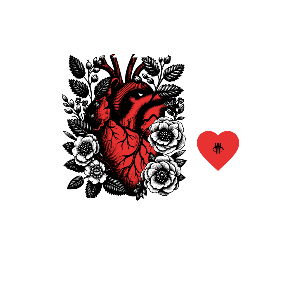 Air Jordan 3 Black Cement T-Shirt (Heart Flower) product image 1