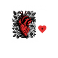 Air Jordan 3 Black Cement T-Shirt (Heart Flower) product image 1