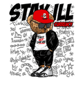 Air Jordan 14 Black Toe White T-Shirt (Stay ill Bear) product image 1