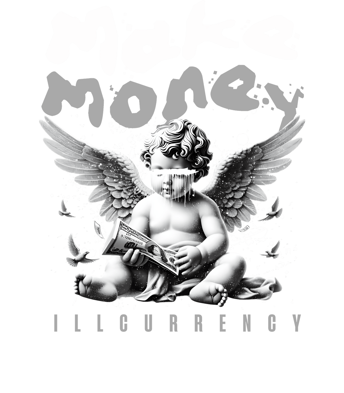 Air Jordan 4 Fear Pack Black T-Shirt (Make Money) product image 1