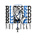 Air Jordan 1 Low OG Game Royal White T-Shirt (Blessed not product image 1