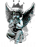 Air Jordan 3 Black Cat T-Shirt (Graffiti Angel)| illcurrency product image 1