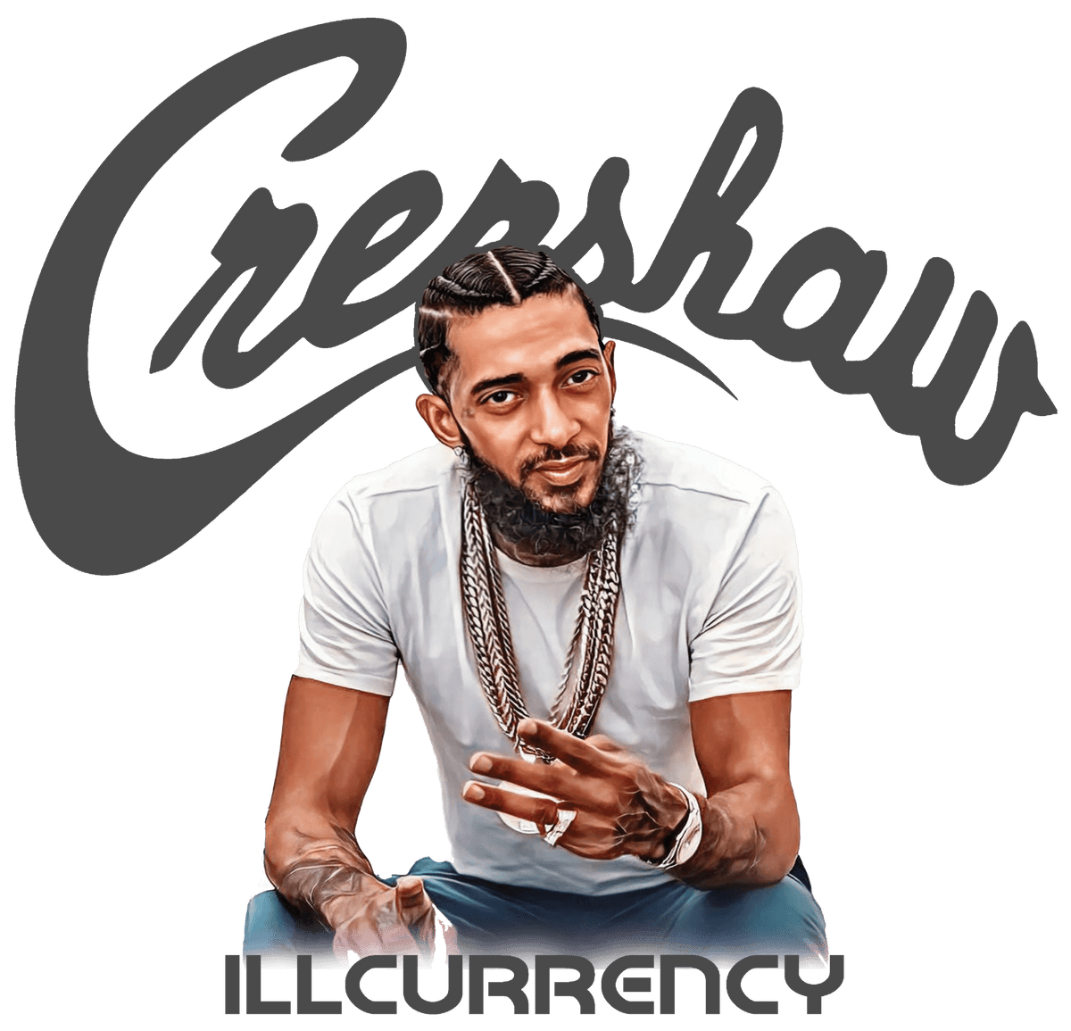 Air Jordan 3 Black Cat T-Shirt (Crenshaw)| illcurrency product image 1