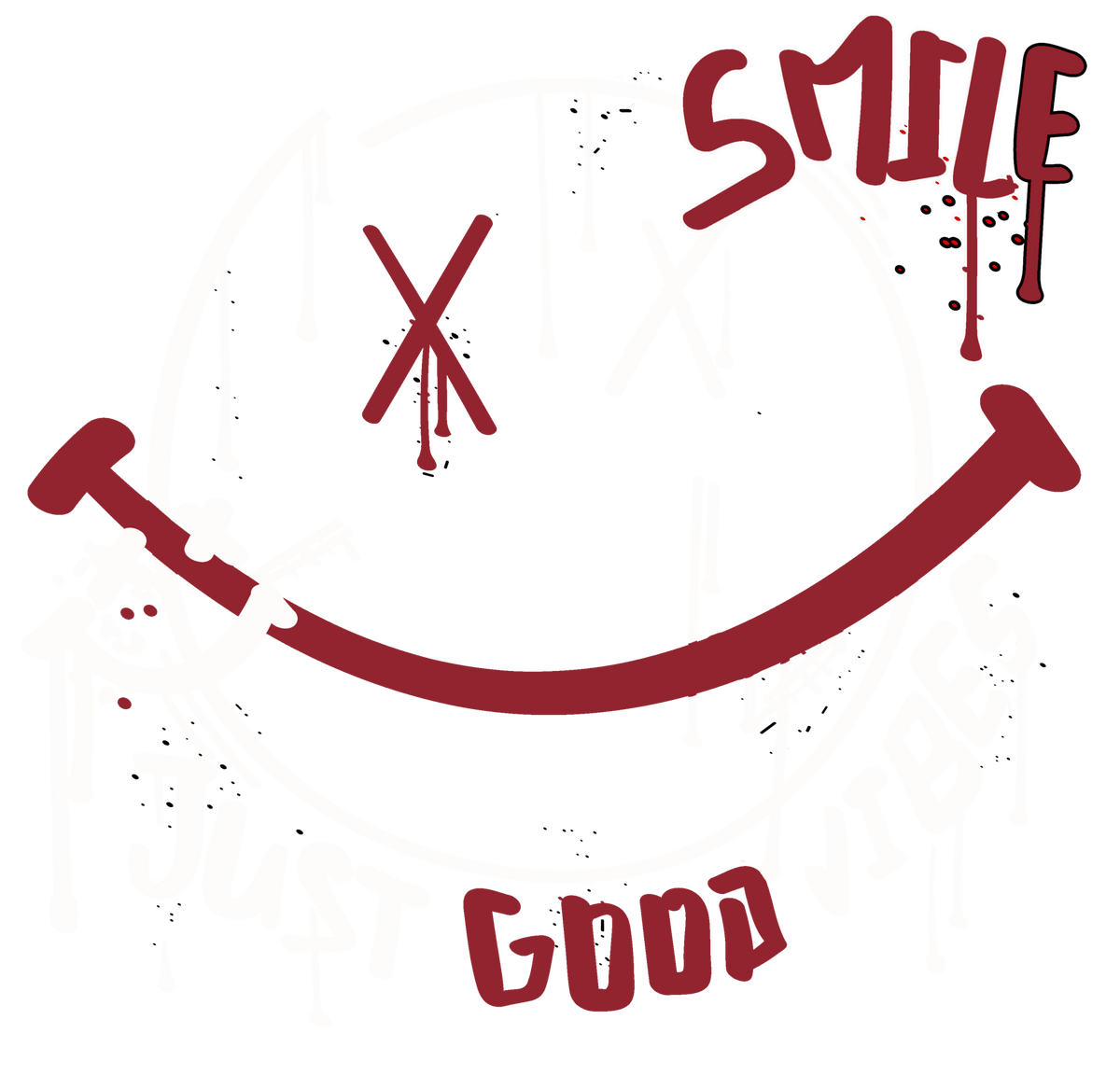 Air Jordan 1 High OG Black Toe Reimagined T-Shirt (Smile) product image 1
