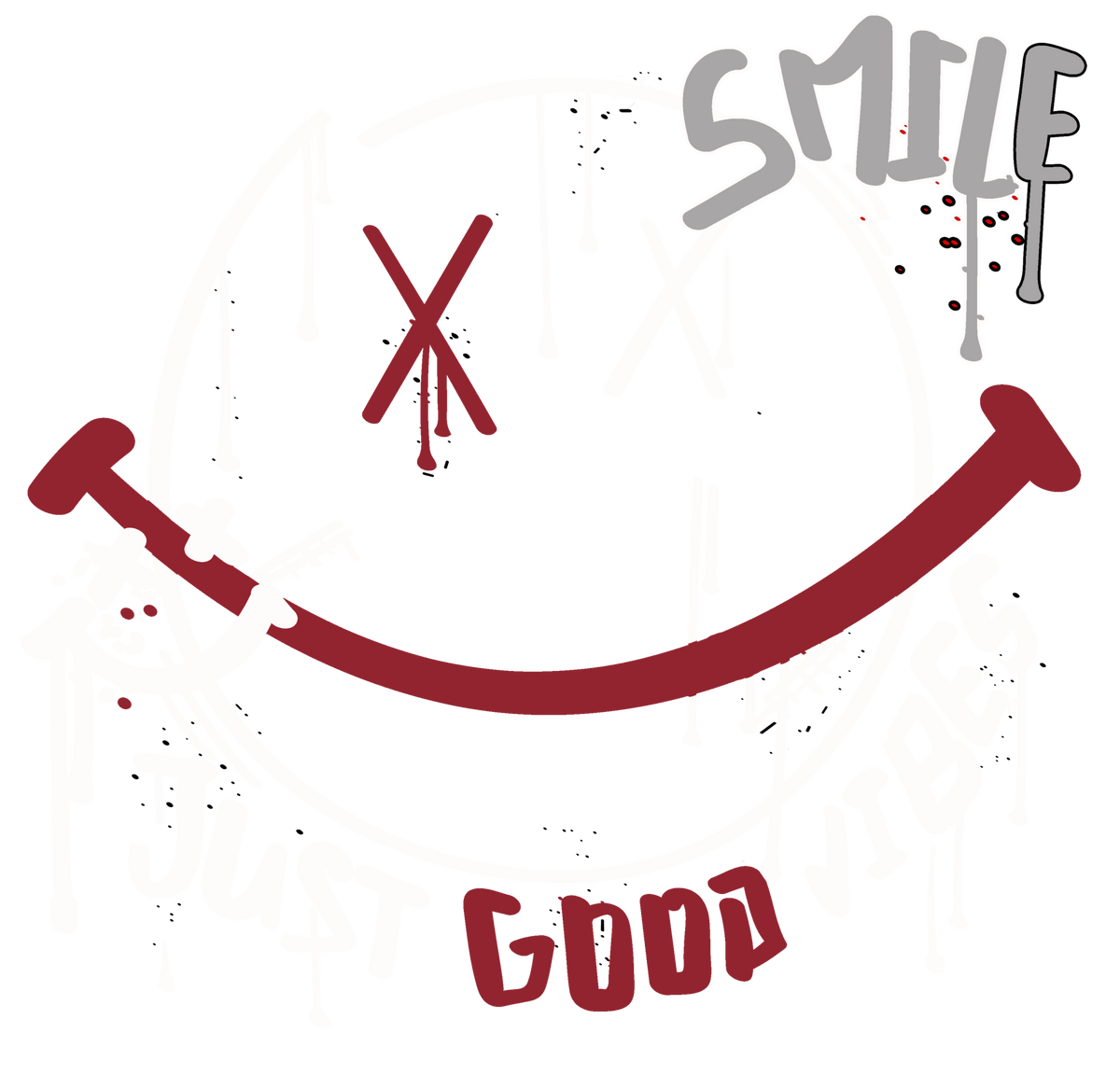 Air Jordan 5 Black Metallic Reimagined T-Shirt (Smile) product image 1