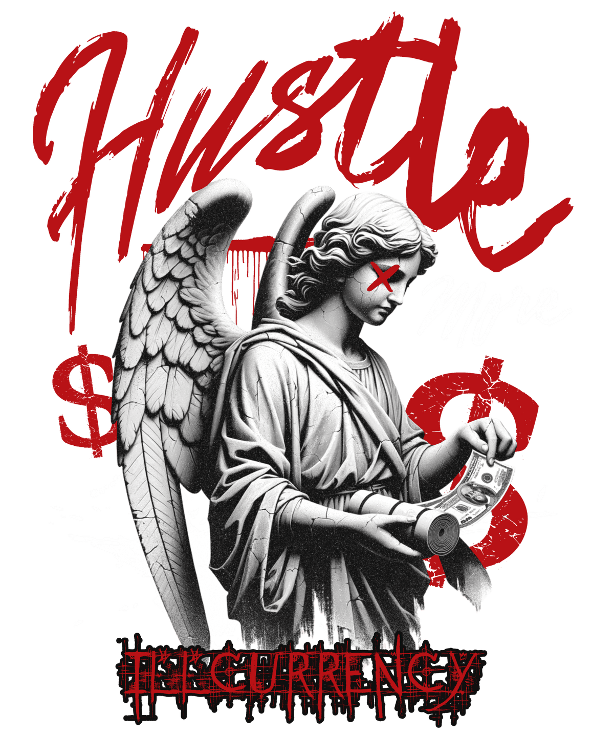Air Jordan 12 Flu Game 2025 Black T-Shirt (Hustle More) product image 1